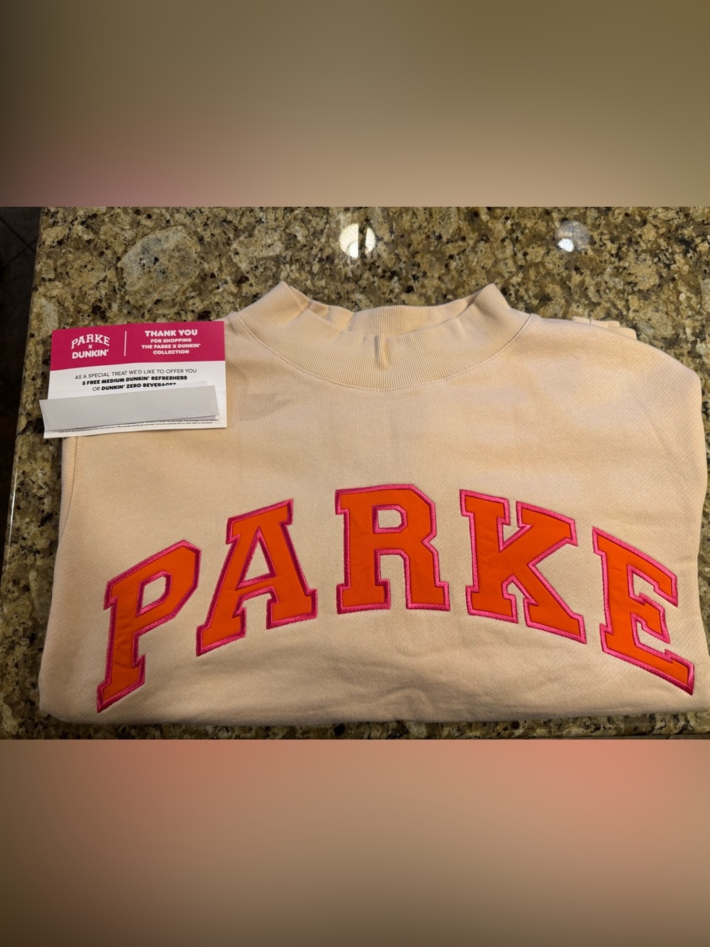 PARKE Dunkin crewneck sweatshirt